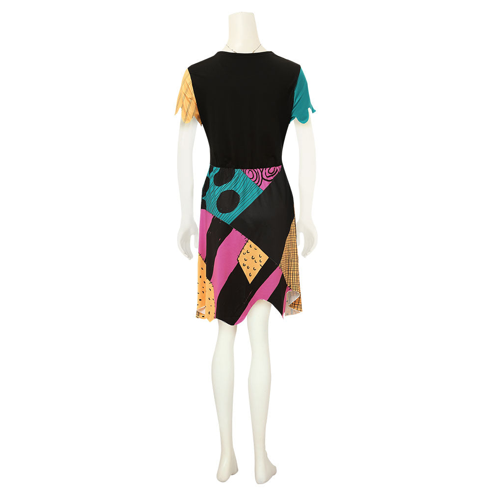 Nightmare Before Christmas Sally Halloween Dress Cosplay Costume – Gcosplay Nightmare Before Christmas Sally Halloween Dress Cosplay Costume – Gcosplay