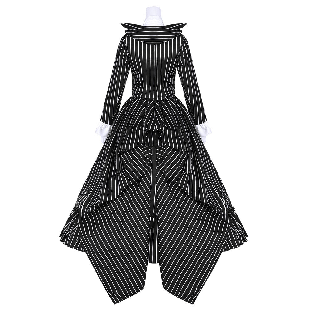 The Nightmare Before Christmas Female Jack Skellington Dress Halloween Cosplay Costume Male / S The Nightmare Before Christmas Female Jack Skellington Dress Halloween Cosplay Costume Male / S