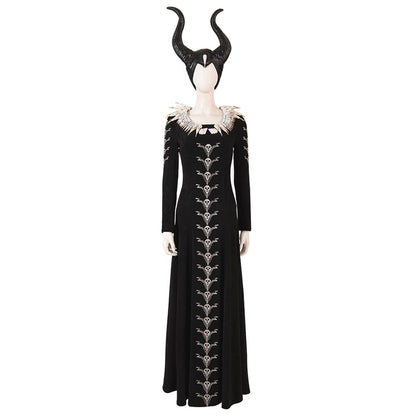 2016 Alice in Maleficent: Mistress of Evil Maleficent Black Halloween Cosplay Costume