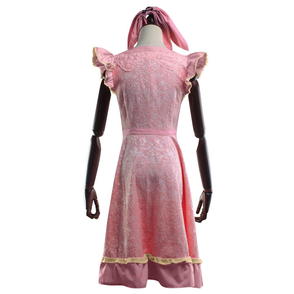 Final Fantasy VII Remake FF7 Aerith Gainsborough Dress Cosplay Costume Female / XXXL Final Fantasy VII Remake FF7 Aerith Gainsborough Dress Cosplay Costume Female / XXXL