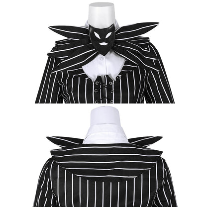 L'incubo prima di Natale femminile Jack Skellington vestito costume cosplay di Halloween