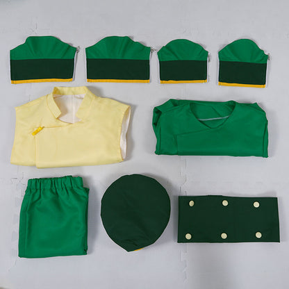 Avatar: Le dernier maître de l'air Toph Beifong Costume de cosplay vert