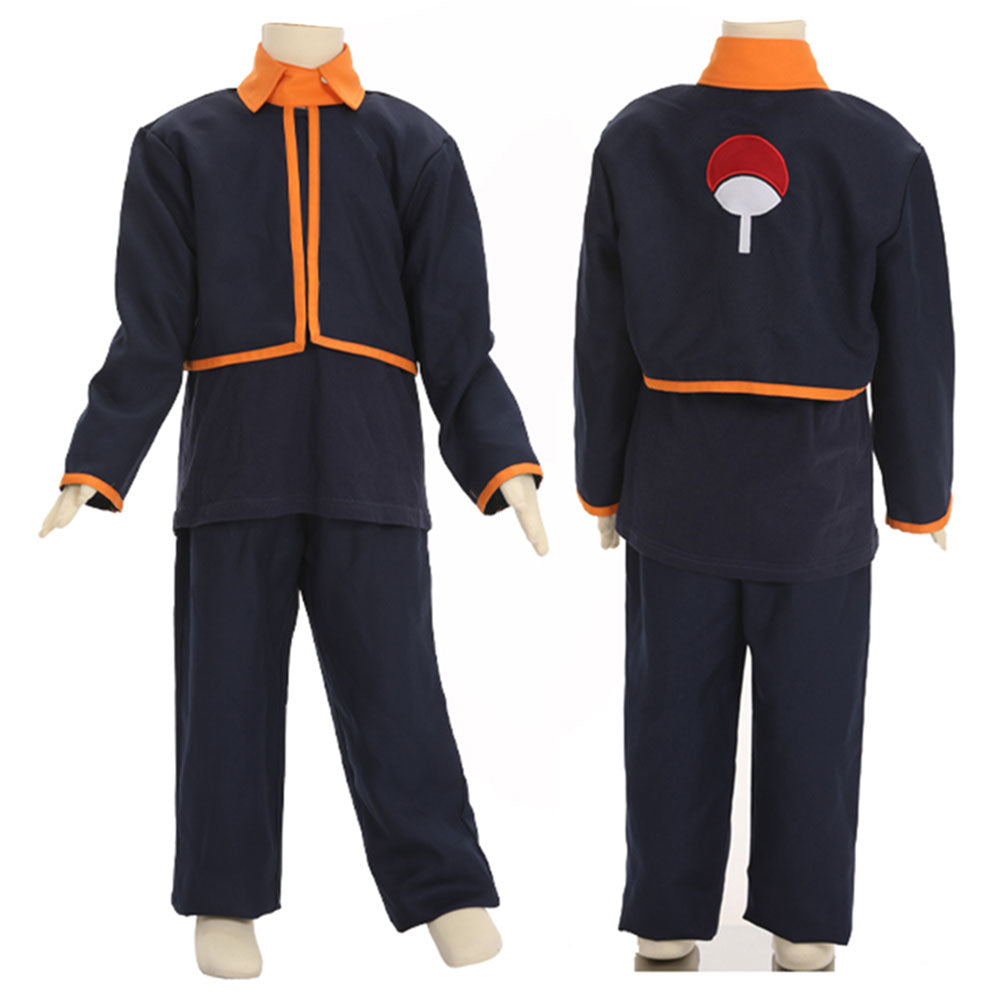 Child Size Kids Size Young Uchiha Obito from Naruto Halloween Cosplay Costume