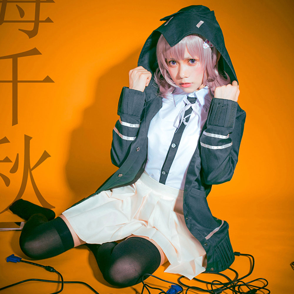 DanganRonpa Dangan Ronpa Chiaki Nanami Halloween Cosplay Costume