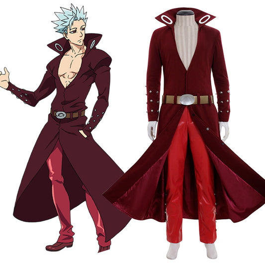 The Seven Deadly Sins: Revival of The Commandments Nanatsu no Taizai Stagione 2 Fox's Sin of Greed Ban Cosplay Costume