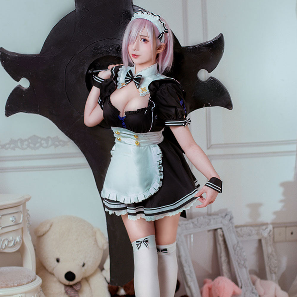 Fate Grand Order Mash Kyrielight 2020 Maid Cosplay Costume