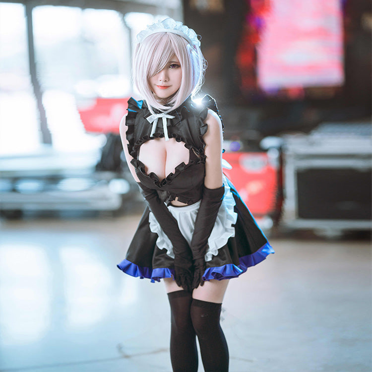 Fate Grand Order Mash Kyrielight Shielder Maid Cosplay Costume