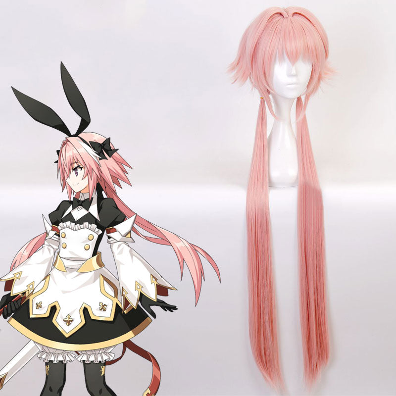 Fate Grand Order Saber Astolfo Maid Pink Cosplay Wig