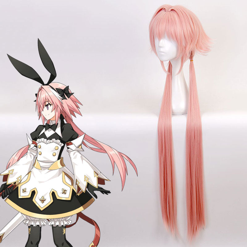 Fate Grand Order Saber Astolfo Maid Pink Cosplay Wig