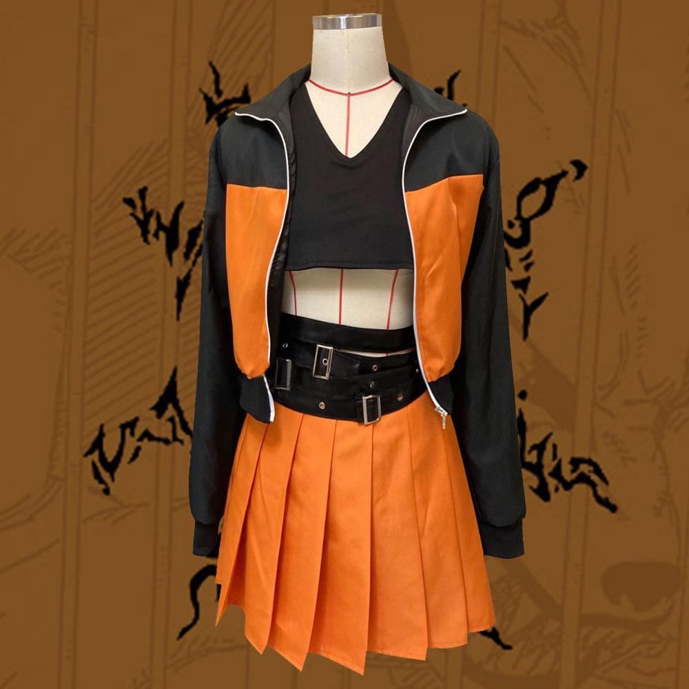 Female Naruto Uzumaki from Naruto Halloween Cosplay Costume