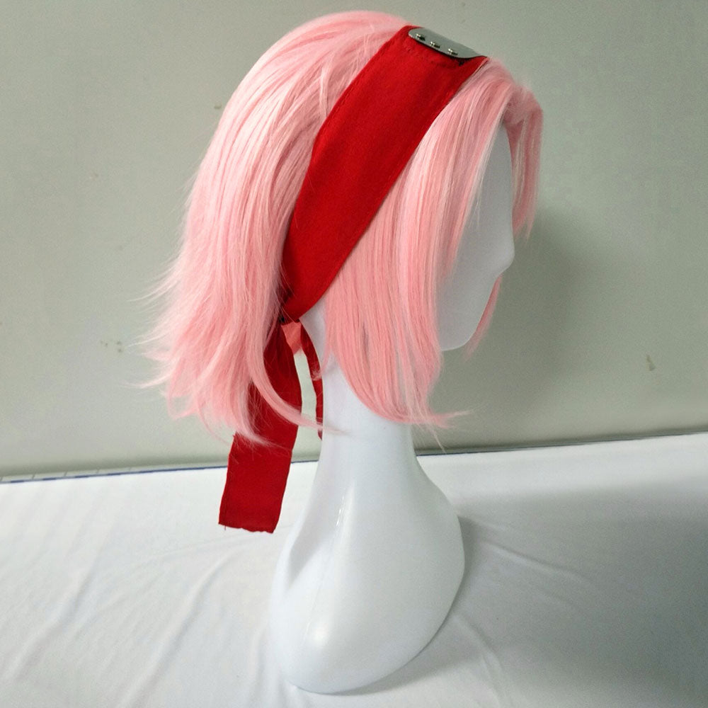 Sakura Haruno from Naruto Pink Short Cosplay Wig