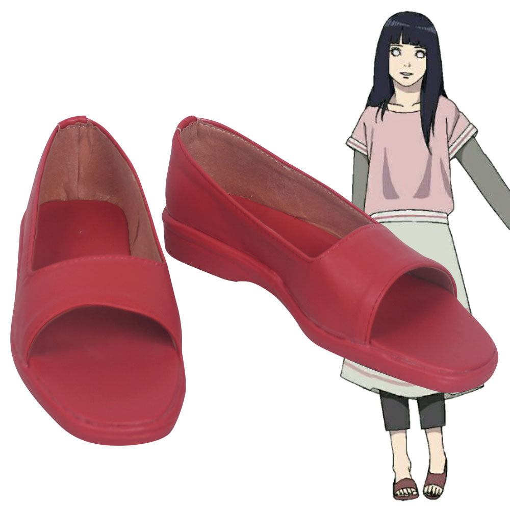 Hinata Hyuga from Naruto The Movie The Last Halloween Red Cosplay Shoes