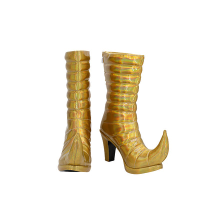 JoJo's Bizarre Adventure Giorno Giovanna Female Golden Cosplay Boots