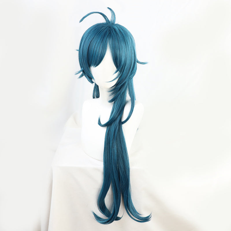 Kaeya from Genshin Impact Halloween Blue Cosplay Wig