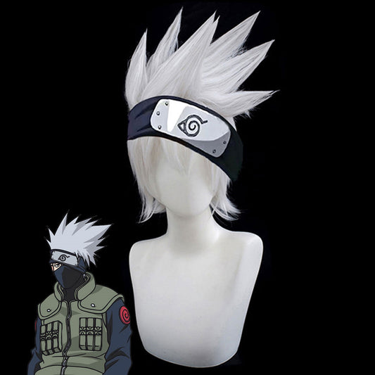 Kakashi Hatake from Naruto Halloween Silver White Cosplay Wig