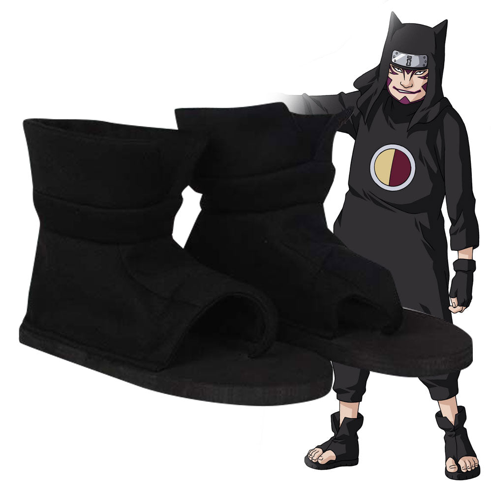 Kankuro from Naruto Halloween Black Cosplay Shoes