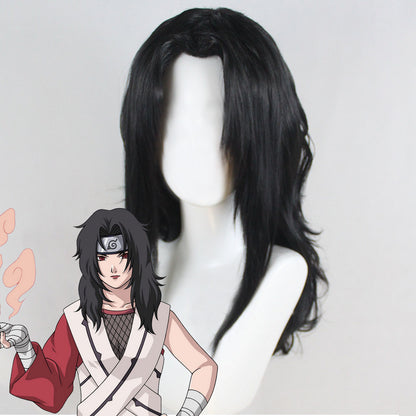 Kurenai Yuhi Sarutobi Kurenai from Naruto Halloween Black Cosplay Wig