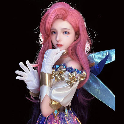 League Of Legends LOL The Starry-Eyed Songstress Seraphine Cosplay Costume