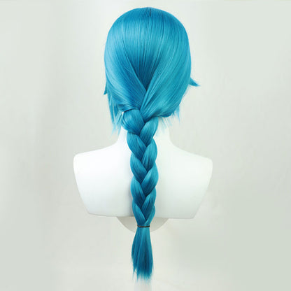 League of Legends LOL Arcane Young Jinx Powder Blue Cosplay Wig