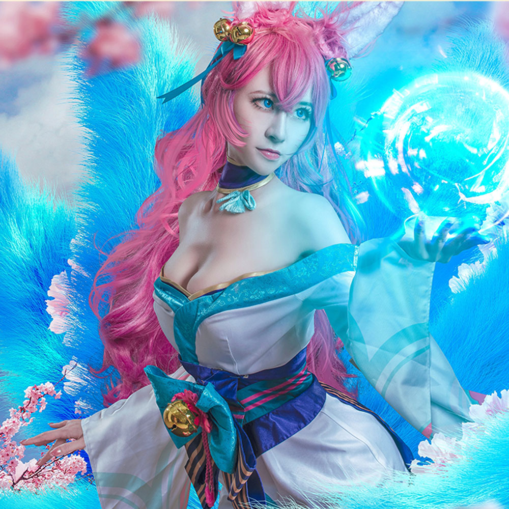 League of Legends LOL Spirit Blossom Ahri Halloween Cosplay