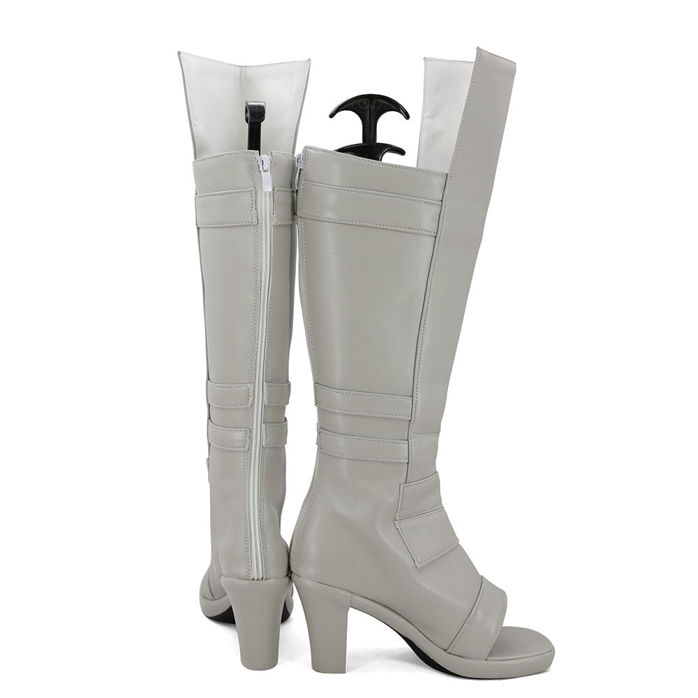 Mei Terumi from Naruto Halloween White Shoes Cosplay Boots