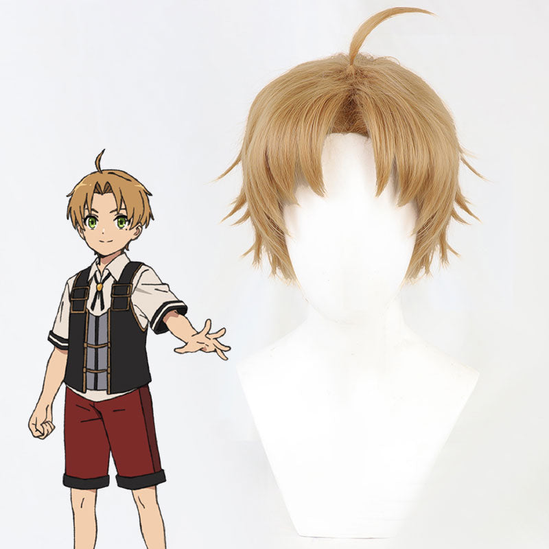 Cosplay Rudius Grerat Mushoku Tensei: Jobless Reincarnation Rudeus Greyrat Golden Cosplay Wi ...