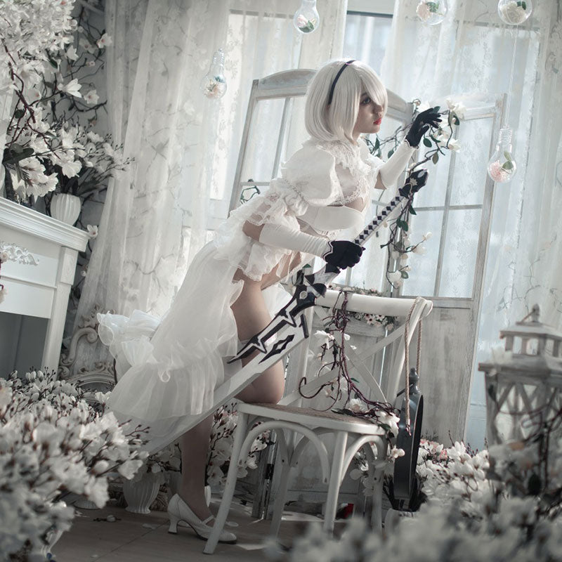 2b formal dress YoRHa No.2 Type B Costume - Nr: Automata 2B Wedding Cosplay