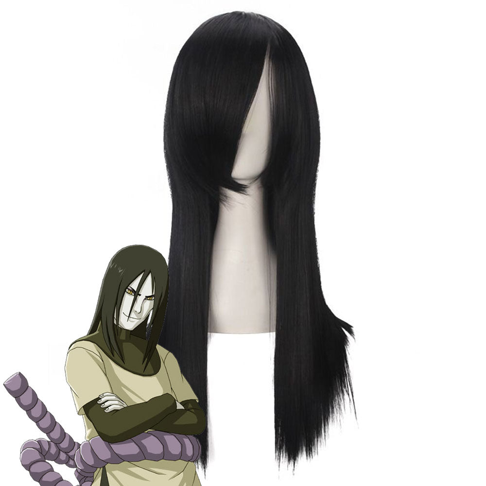 Orochimaru from Naruto Halloween Black Cosplay Wig
