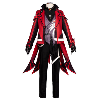 Genshin Impact Diluc Red Dead of Night Cosplay Costume