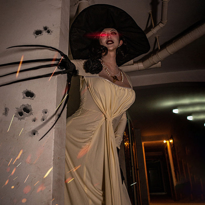 RE 8 Village Alcina Dimitrescu Vampire Lady Dimitrescu Halloween Cospl ...