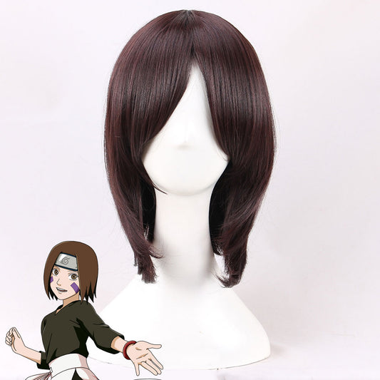 Rin Nohara from Naruto Halloween Brown Cosplay Wig