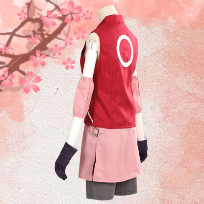Sakura Haruno from Naruto Halloween Cosplay Costume
