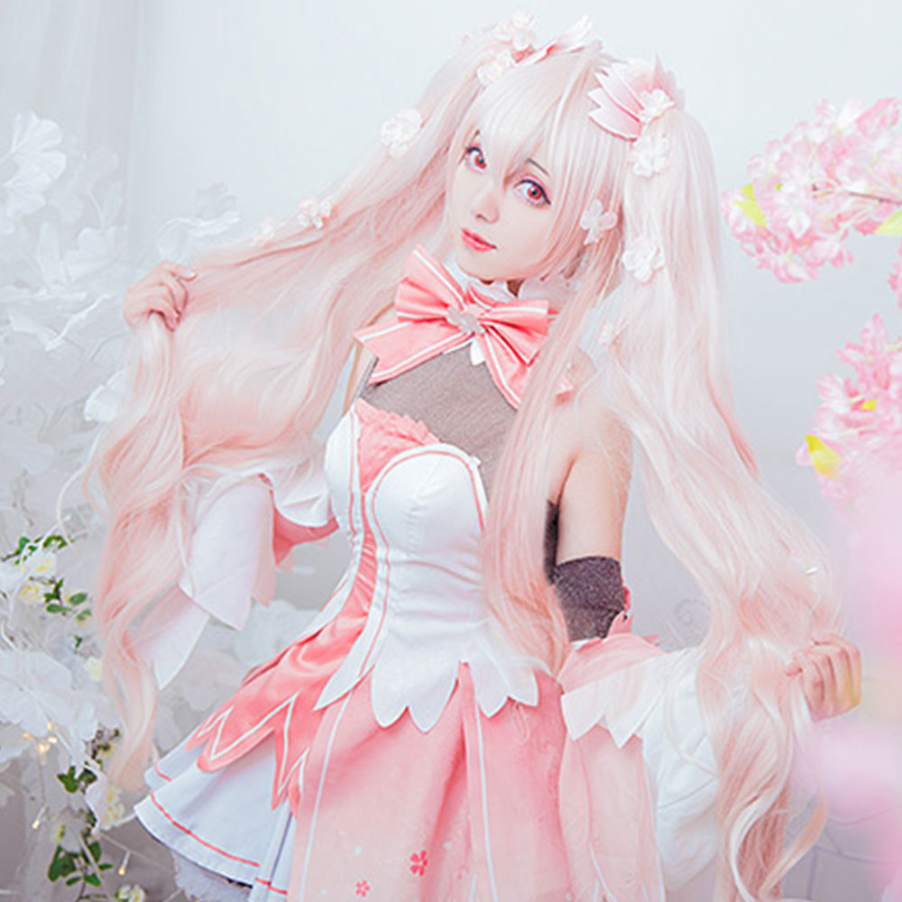 Vocaloid Hatsune Miku Sakura Miku Pink Dress Cosplay Costume Gcosplay Vocaloid Hatsune Miku Sakura Miku Pink Dress Cosplay Costume Gcosplay