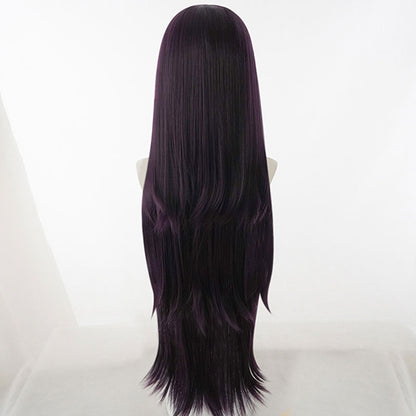 Super Danganronpa Dangan Ronpa 2 Mikan Tsumiki Halloween Purple Cosplay Wig