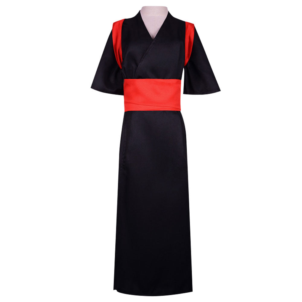 Temari de Naruto Halloween Black Kimono Cosplay Disfraz - Edición B