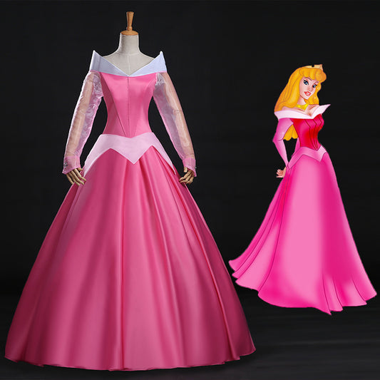 Disney Sleeping Beauty Aurora Princess Dress Cosplay Costume - Edizione B