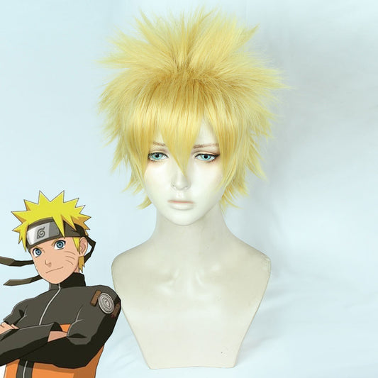 Uzumaki Naruto from Naruto Halloween Golden Cosplay Wig