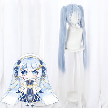 Vocaloid 2021 Snow Miku Hatsune Miku Halloween Blue Cosplay Wig