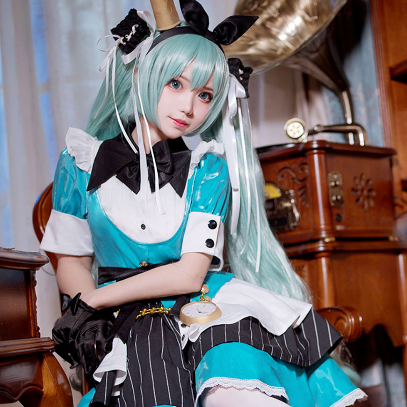 Vocal Idol Alice Virtual Girl Loita Blue Dress Cosplay Costume – Gcosplay Vocal Idol Alice Virtual Girl Loita Blue Dress Cosplay Costume – Gcosplay