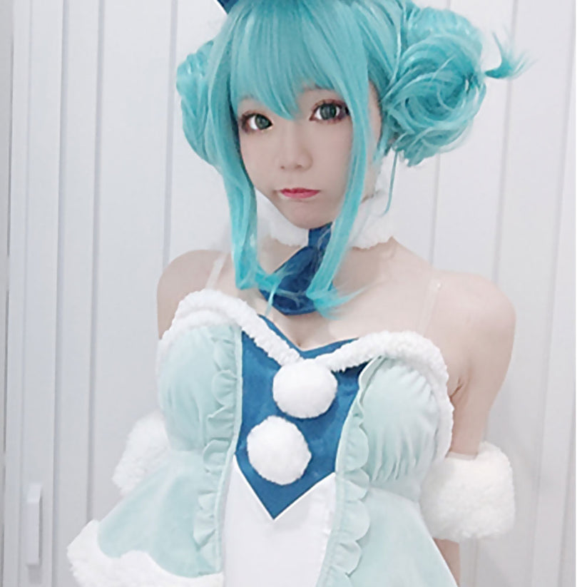 Vocal Idol White Bunny Girl White Rabbit Cosplay Costume – Gcosplay