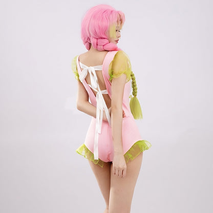 Demon Slayer Kimetsu No Yaiba Kanroji Mitsuri Costume da bagno Bikini Costume cosplay originale